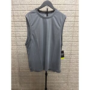 Athletic Works Mens Mixed Media Muscle Tee Soothing Grey XL AW26100162683 NWT